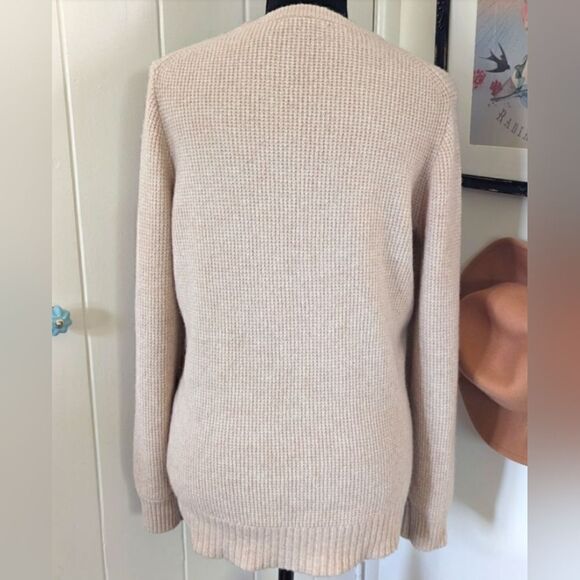 J. Crew Merino Wool Alpaca Sweater S Quiet Luxury Normcore Coastal Grandma - Picture 5 of 8